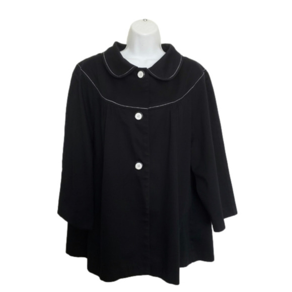 Courtenay Jackets & Blazers - Courtenay Smock Cape Jacket Black (22w)